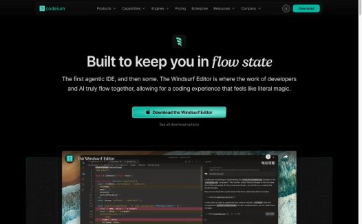Windsurf Editor:AI编程工具,利用AI帮助开发者轻松编码
