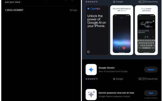 谷歌将为苹果 iPhone 推出独立的 Gemini App，支持 AI 语音聊天
