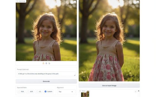 Diffusers Image Outpaint：一个免费扩图的工具，直接对提供图片进行外扩而无需提示词