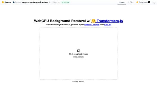 remove-background-webgpu:基于WebGPU的在线工具,用于实时去除照片背景