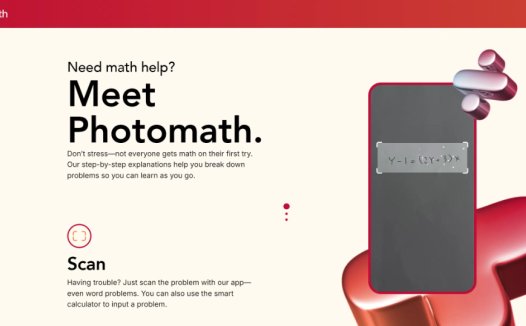 Photomath:智能题库和作业辅助AI工具,提供详细的解题步骤和解释