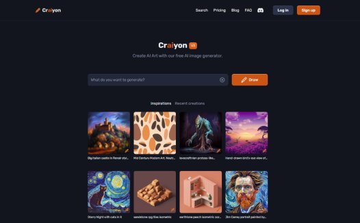 Crayon：在线AI图像生成器，在线生成免费体验