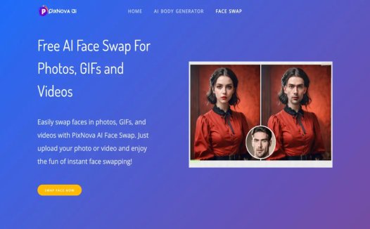 Pixnova:AI图像生成平台,专注于AI换脸、图像编辑、图像增强三个方面