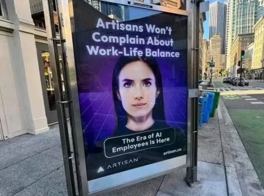 硅谷公司在旧金山街头投放争议性广告:“停止雇佣人类”