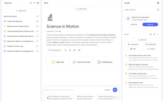谷歌 NotebookLM 新功能上线:用户可与 AI主播进行互动