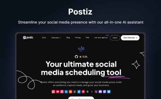 Postiz：AI社交媒体助手工具，多平台社交媒体定时发布