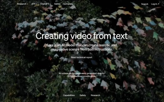 Sora：AI视频生成工具，OpenAI发布的AI视频生成模型