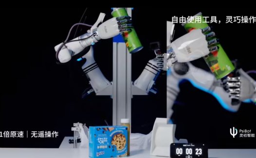 灵初智能发布首个基于强化学习的端到端具身模型 Psi R0，双灵巧手协同进行复杂操作