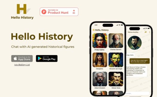 Hello History:AI历史对话平台,可以让你和历史人物聊天