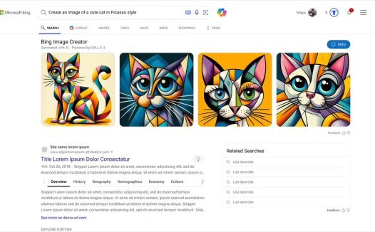 Bing Image Creator 升级:AI 创作速度翻倍、必应搜索可直接生成