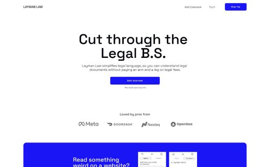 Layman Law：AI法律助手，帮助用户更快地理解法律文件