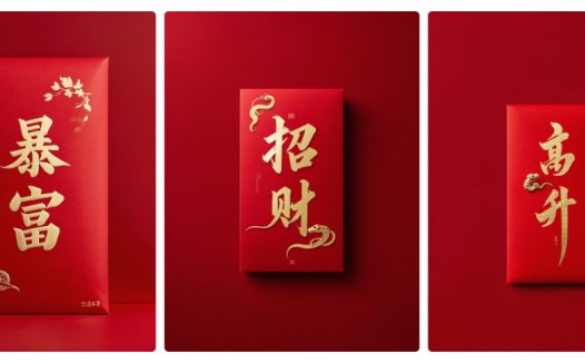 红包封面设计,教你5秒钟用AI制作带祝福文字的红包封面