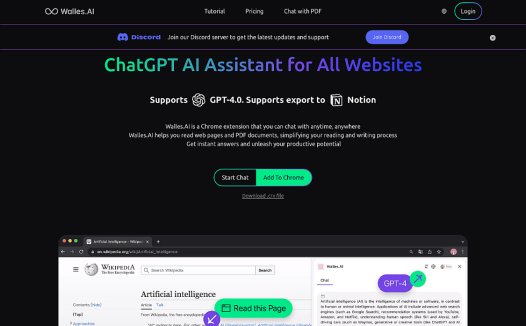 Walles AI：免费的AI智能助理，AI网页阅读、AI PDF文档阅读、AI 视频阅读的全能AI阅读工具