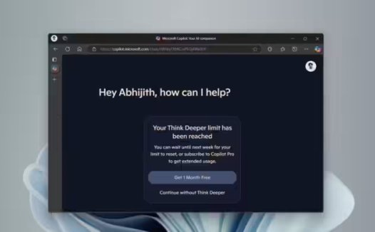 OpenAI o1 推理模型免费用,微软 Copilot 开放“深度思考”AI 功能