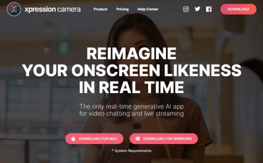 Xpression Camera:视频聊天和直播的实时AI换脸的App,一款可控制虚拟形象直播的AI