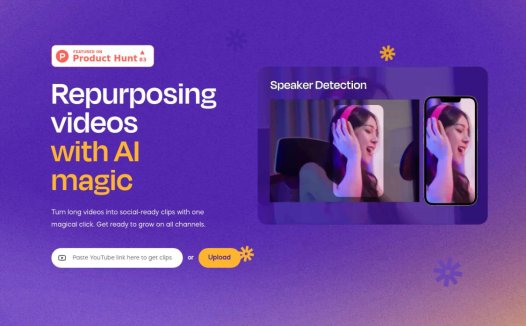Vizard:在线AI视频剪辑软件,可将长视频内容转化成短视频AI工具
