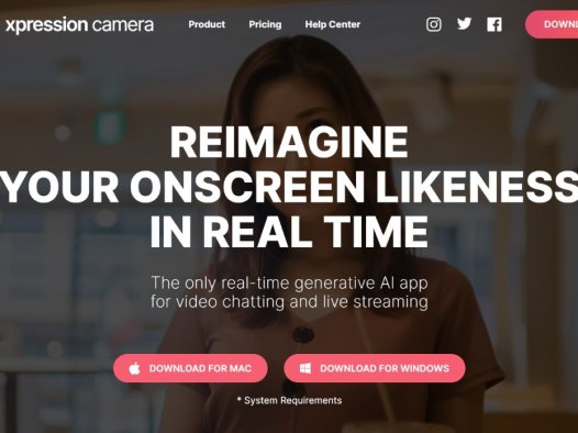 Xpression Camera：视频聊天和直播的实时AI换脸的App，一款可控制虚拟形象直播的AI