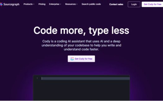 Cody:免费AI编程工具,帮助开发者更快地编写和理解代码