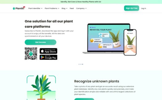 Plantin：AI植物识别应用，支持识别16000+种植物的AI照片识别工具