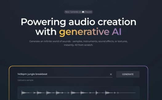 Audiogen：人工智能音频助手，可以生成各种音频内容的平台