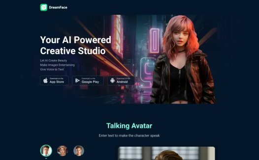 Dream Face：AI照片转视频的工具，让图片的人物说话、唱歌、跳舞创建数字人