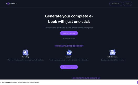 Ebookmaker:ai电子书制作工具,一键生成个性化电子书和有声书