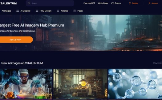 Vitalentum:综合性的AI创意平台,免费AI生成图像、免费ChatGPT和MidJorney提示