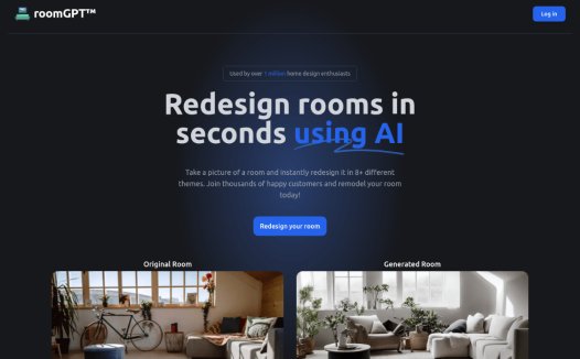 roomgpt.io:基于人工智能的AI房间室内设计工具