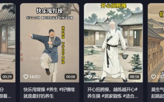 如何做AI古人健身操短视频？用即梦AI+viggle快速制作古人健身视频