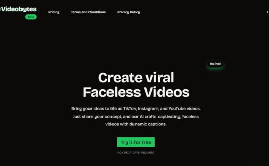 Videobytes：AI视频制作工具，提供AI字幕、脚本转视频和转录等功能
