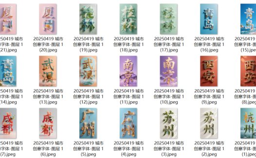 AI创意字体生成教程，快速免费生成无水印ai城市创意字体