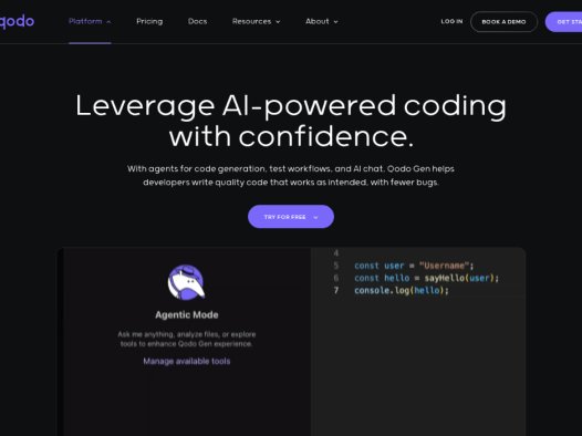 Qodo:AI代码测试工具,帮助开发者生成高质量代码和测试用例