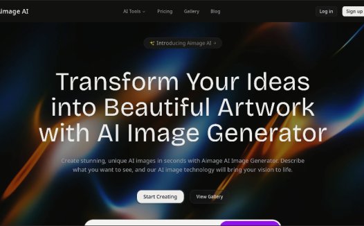 Aimage AI：免费在线AI图像艺术和创意生成器，支持文本转图像、图像风格转换等功能