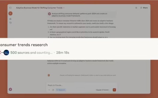 AI 助手 Claude 进化:无缝接入团队工具、深度研究模式挑战复杂问题
