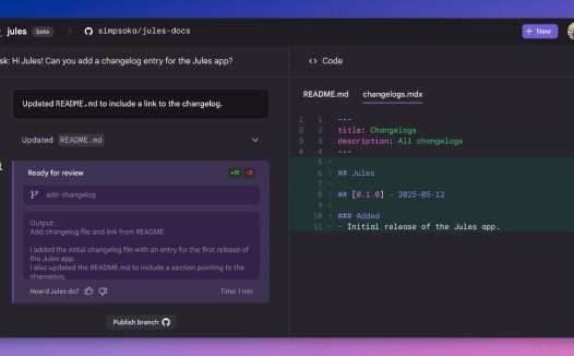 Jules：AI代码助手，Google提供的AI驱动的编码代理
