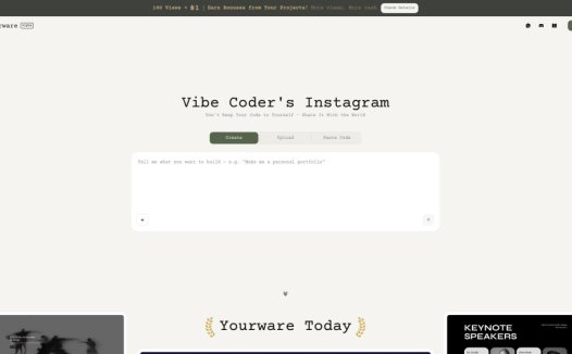 YouWare:AI编程平台,一键创建AI编程作品将网页代码快速上线