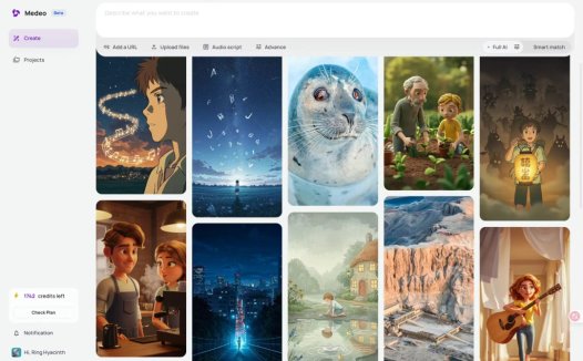 Medeo：AI视频生成工具，一句话生成完整视频