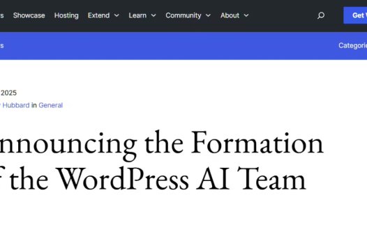 WordPress 成立 AI 团队:从“提供插件”上升到“平台战略”