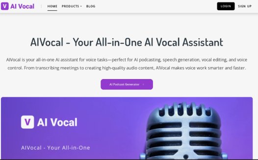 AIVocal：AI人声语音助手，非常适合 AI 播客、语音生成、语音编辑和语音控制