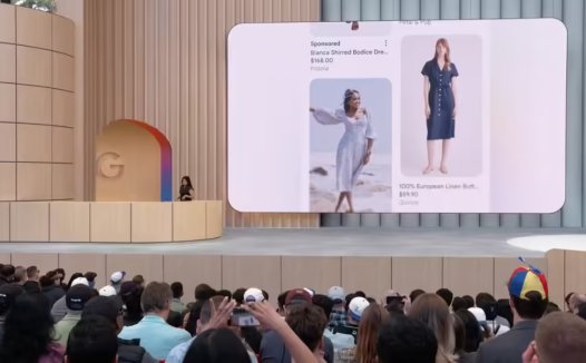 网上买衣服可虚拟试穿，谷歌 AI搜索新功能亮相