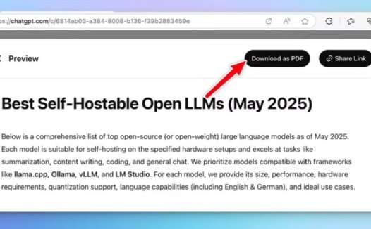ChatGPT 深度研究新增导出为 PDF 功能,可保留报告格式