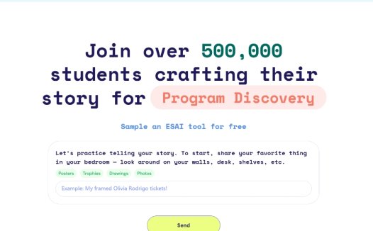 ESAI：专注于教育和职业发展的 AI平台，帮助学生在教育和职业发展的旅程中更高效地完成各种任务