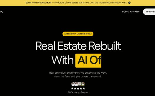 Zown：自动化购房平台，AI预测售价帮助买家轻松买房