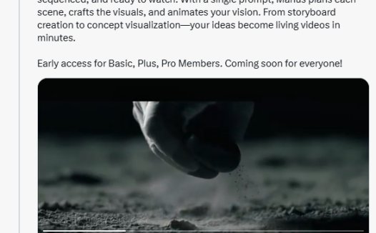 Manus 推出“文生视频”功能,挑战 OpenAI Sora 等竞争对手