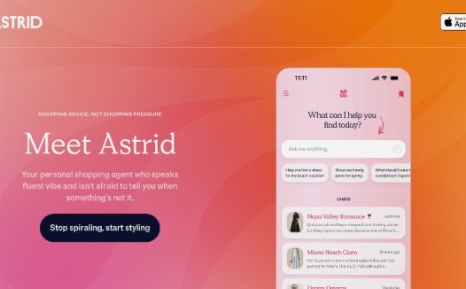 Astrid：AI穿搭工具，支持图片搜索、衣橱整合、风格定制等功能