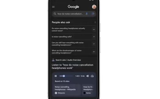 谷歌搜索推出音频概览功能:AI 生成播客式总结
