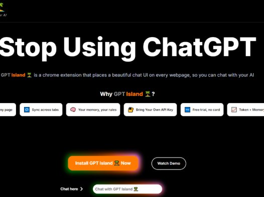 GPT Island：Chrome扩展程序，可在任何网页上与 AI 聊天