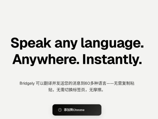Bridgely：翻译扩展程序，支持60多种语言、实时翻译信息