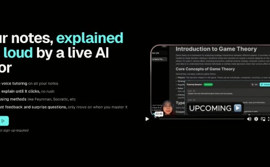 Auralix：AI语音导师，将任何学习材料转化为互动辅导课程