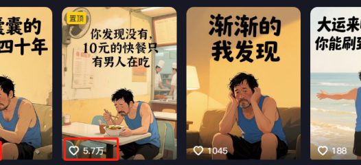 拆解爆款案例“AI老男人扎心语录”,用AI批量制作情感语录短视频